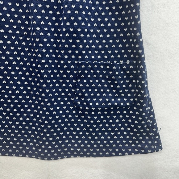 Vintage Miken Tunic Tank Top Large Blue Hearts Whimsy Layer Twee Sleeveless Y2k - Picture 5 of 10